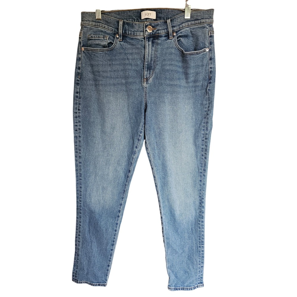 Loft Skinny Jeans Womens Size 10/30 Blue Medium Wash Stretch Denim Casual Slim